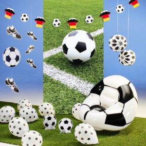 Décoration football avec détail drapeau allemand
